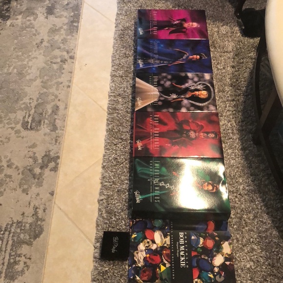 Mattel Other - BOB MACKIE JEWEL ESSENCE COLLECTION BARBIE DOLLS -5 barbies, brooch & portfolio